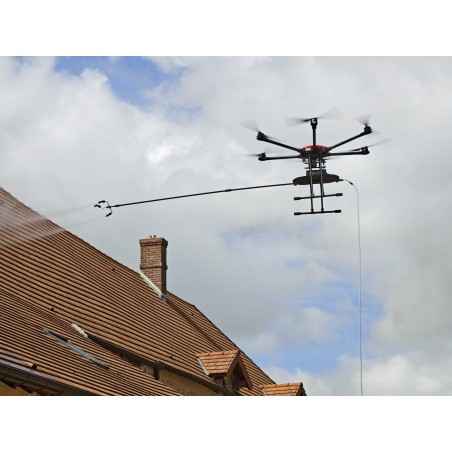 Drone nettoyage toiture et façade