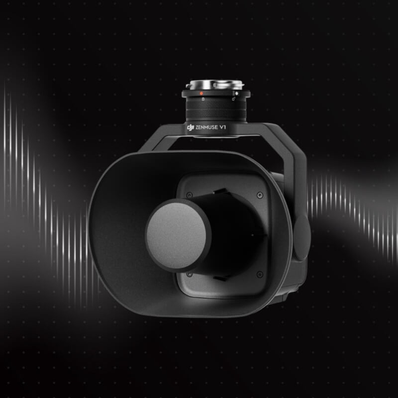 DJI Zenmuse V1 haut-parleur pour drone avec diffusion sonore longue portée