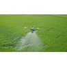 DJI Agras T25P en pulvérisation au-dessus d'une parcelle