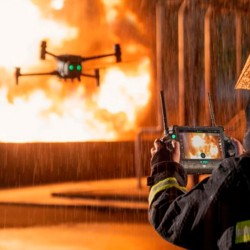 drone pompier sécurité  incendie